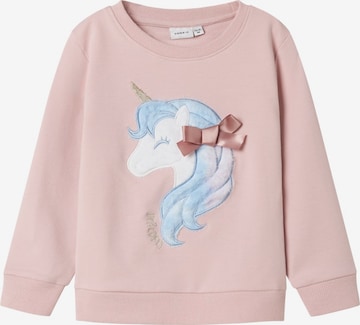 NAME IT Sweatshirt 'NMFKISA' i lilla: forside