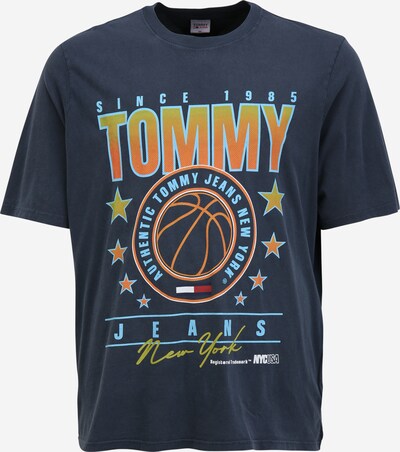 Tommy Jeans Plus Majica u mornarsko plava / svijetloplava / žuta / narančasta, Pregled proizvoda