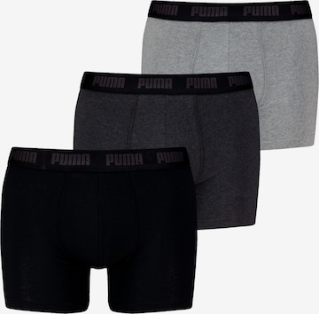PUMA - Calzoncillo boxer en gris: frente
