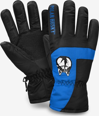 Polar Husky Sporthandschuhe ' Jannu ' in blau / schwarz / weiß, Produktansicht