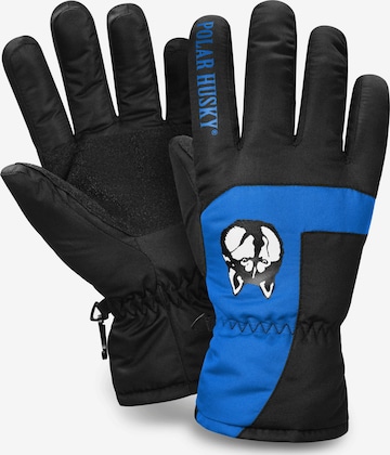 Gants de sport ' Jannu ' Polar Husky en bleu : devant