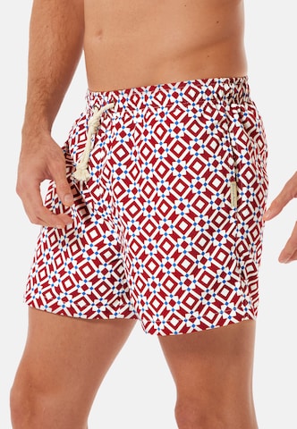 Gassa d'Amante Zwemshorts 'Taormina' in Rood