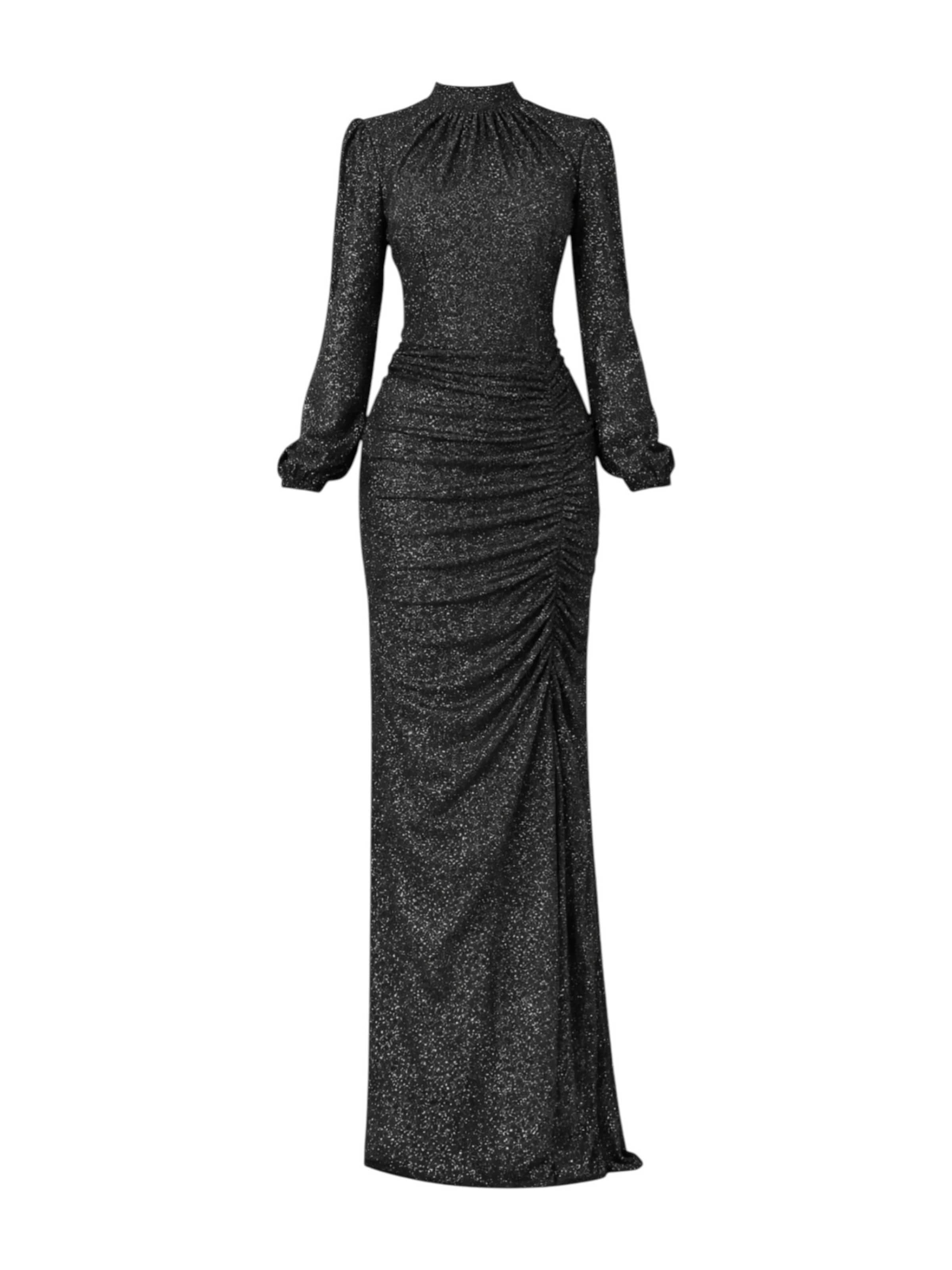 fashionshowcase Abendkleid 'RÜYA'‌ in Schwarz: Vorderseite