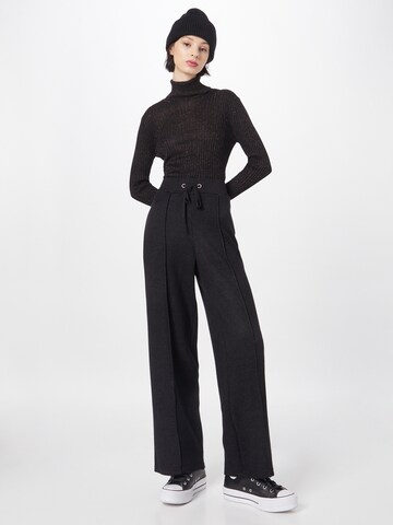 24COLOURS Loose fit Trousers in Black