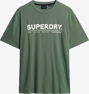 T-Shirt Superdry en vert : devant