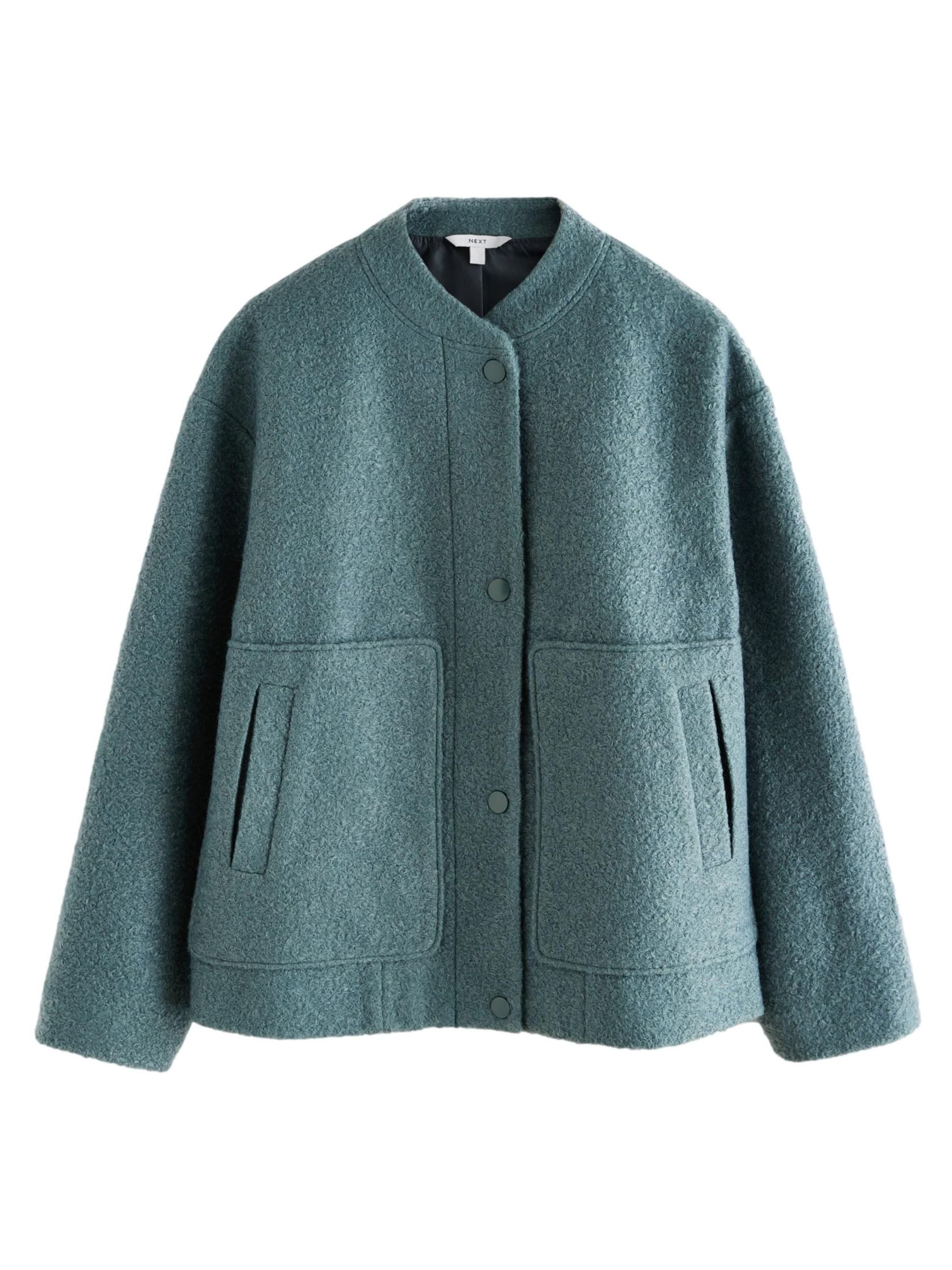 Next Övergångsjacka i blå: framsida