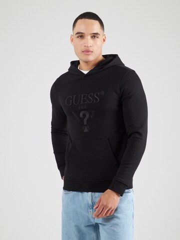 Sweat-shirt 'BEAU' GUESS en noir : devant