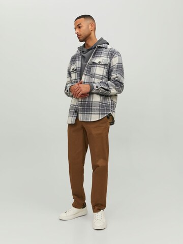 JACK & JONES Regular fit Overhemd in Beige