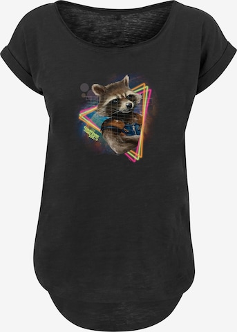F4NT4STIC Shirt 'Marvel Guardians of the Galaxy Neon Rocket' in Black |  ABOUT YOU
