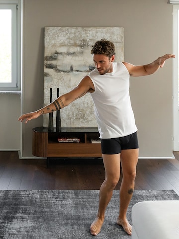 Maillot de corps 'MONTANA' alan red en blanc