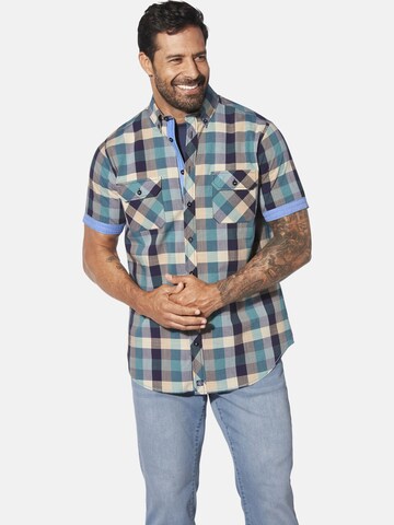 Jan Vanderstorm Comfort fit Button Up Shirt 'Gjelle' in Orange