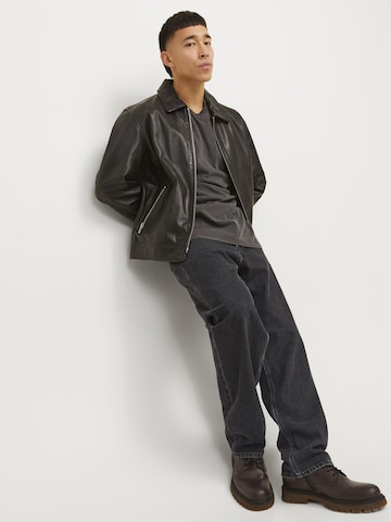 JACK & JONES Loosefit Τζιν 'JJIEDDIE JJORIGINAL SQ 737' σε μαύρο
