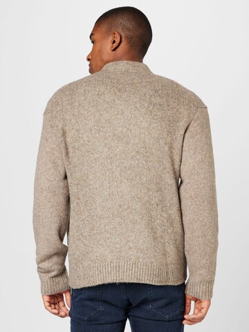 Abercrombie & Fitch Knit Cardigan in Brown