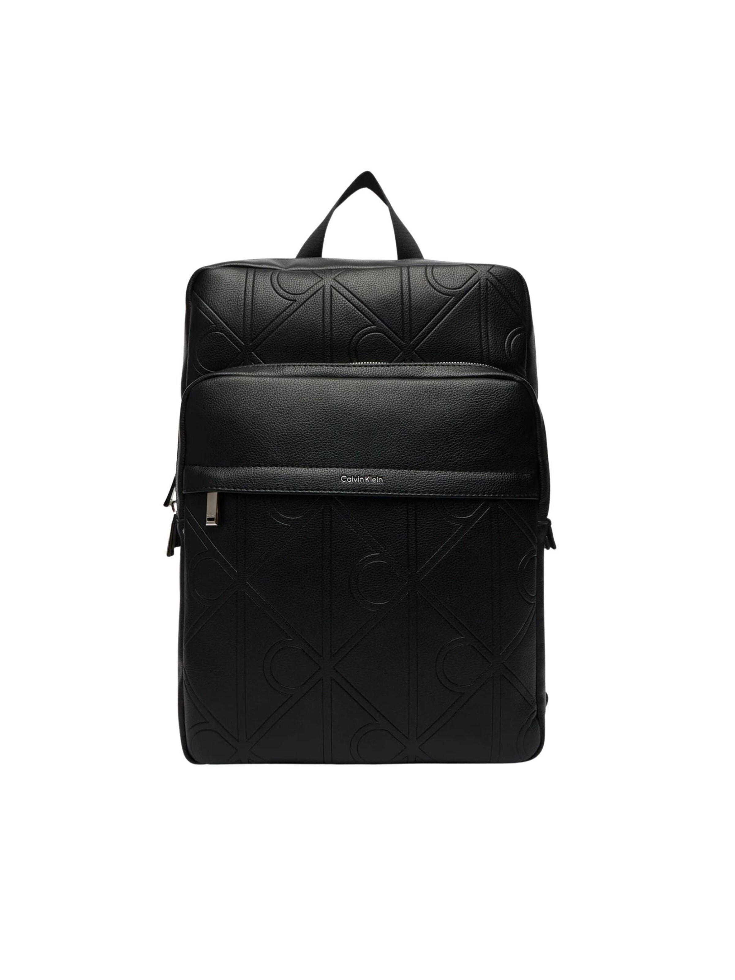 Calvin Klein Backpack 'EMBLEM' in Black: front