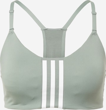 ADIDAS PERFORMANCE Bralette Sports Bra 'Aeroimpact Light-Support' in Grey: front