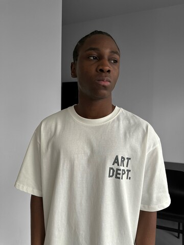 Kleidermafia Shirt 'Art Dept.' in Beige