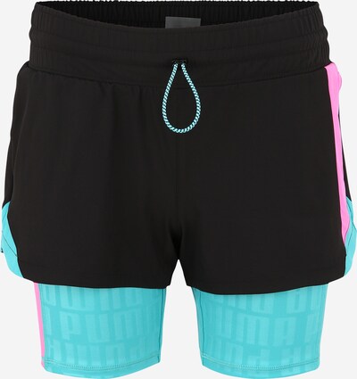 Pantaloni sport 'Train First Mile Xtreme 2n1' PUMA pe aqua / roz / negru, Vizualizare produs
