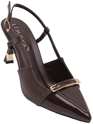Limoya Slingback Pumps 'Damen-Absätze' in Brown: front