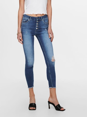 ONLY Skinny Jeans 'Bobby' in Blauw: voorkant