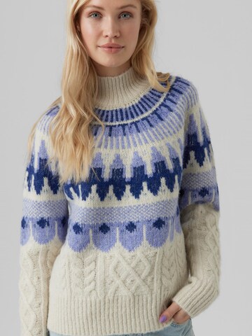 VERO MODA Sveter 'AGGIE' - Sivá