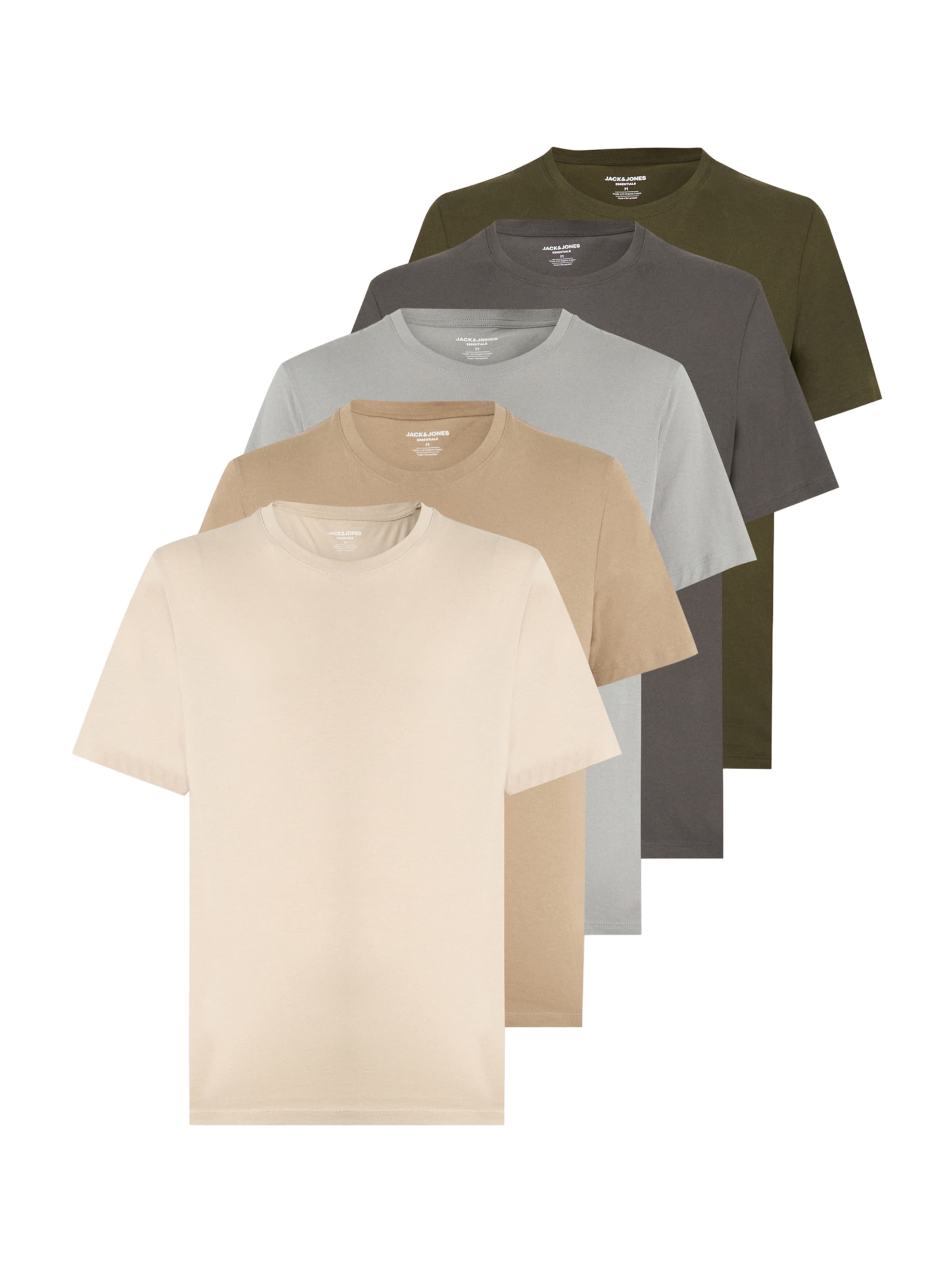 JACK & JONES Футболка в Бежевый: спереди