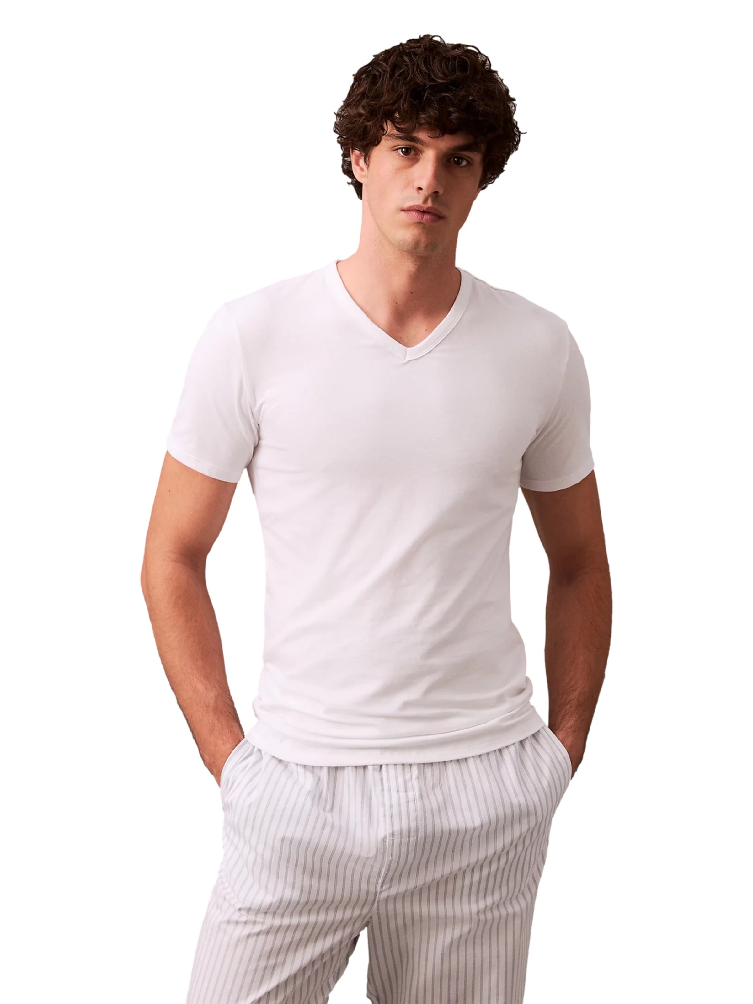 Maglietta di Calvin Klein in bianco: frontale