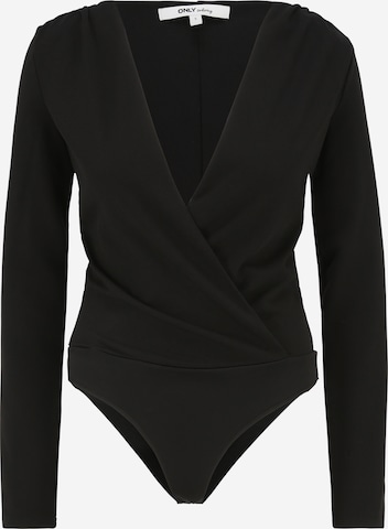 Only Tall Blouse Bodysuit 'SMILE' in Black: front