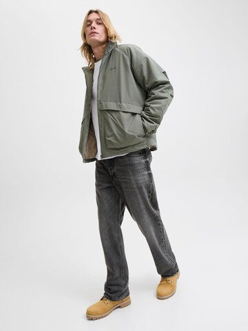 JACK & JONES Loosefit Jeans 'JJIEDDIE JJORIGINAL' in Zwart