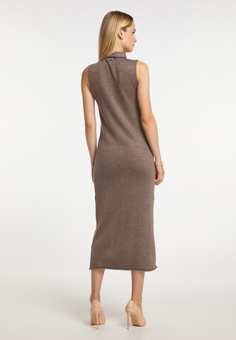 DreiMaster Klassik Knitted dress in Beige