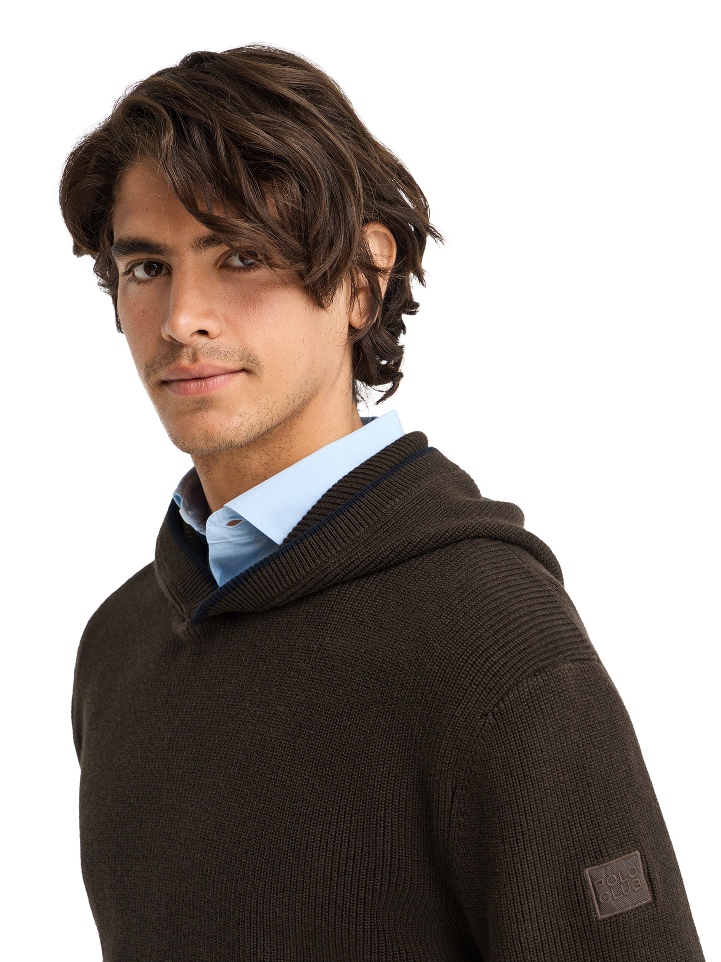 Polo Club Pullover in Braun