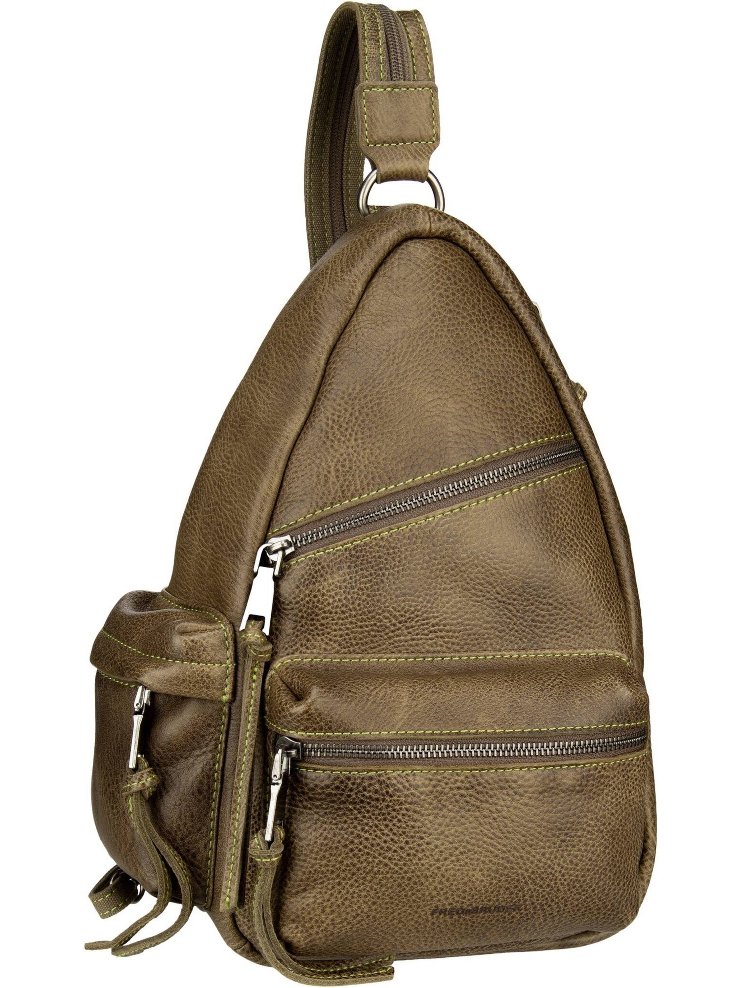 FREDsBRUDER Rucksack ' My Old Friend ' in Grün: Vorderseite