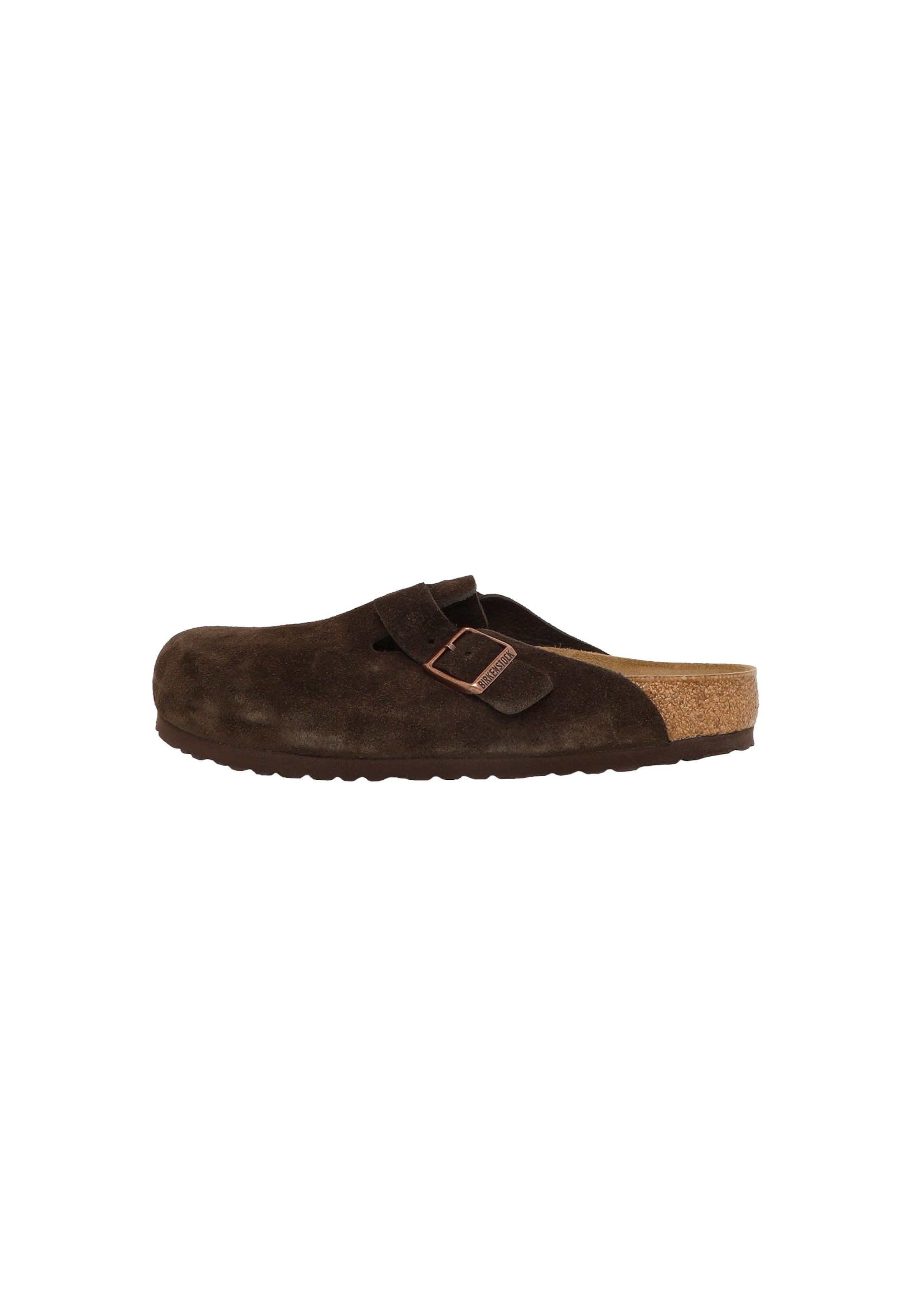 BIRKENSTOCK Pantolette 'Boston' in Braun: Vorderseite