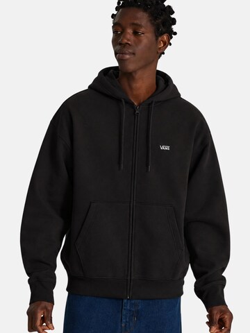 Giacca di felpa 'VANS LEFT CHEST FULL ZIP FELPA' di VANS in nero