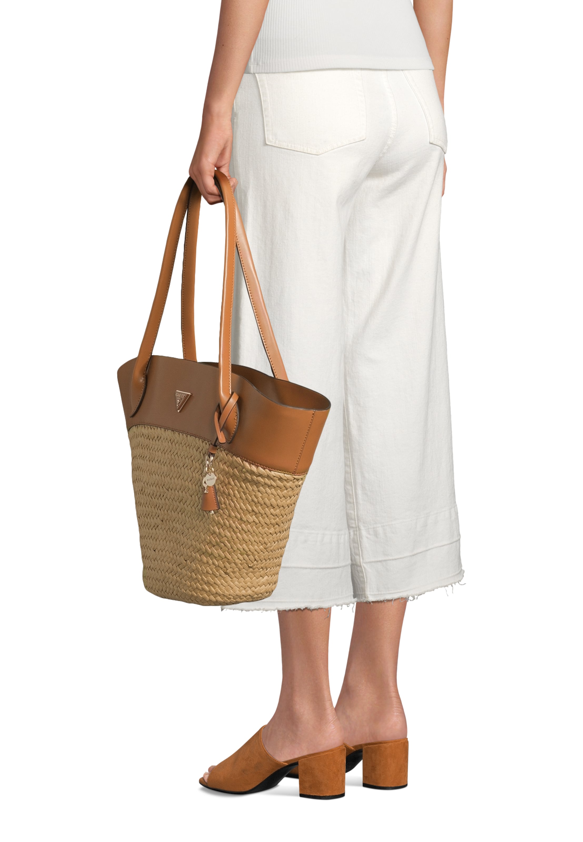 Cabas 'VENERE LARGE TOTE' GUESS en marron