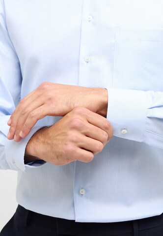 ETERNA Regular fit Button Up Shirt in Blue