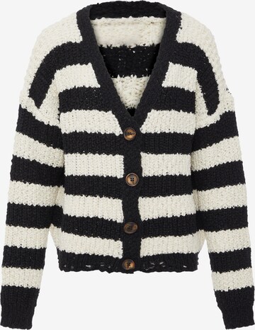 aleva Knit Cardigan in Black: front