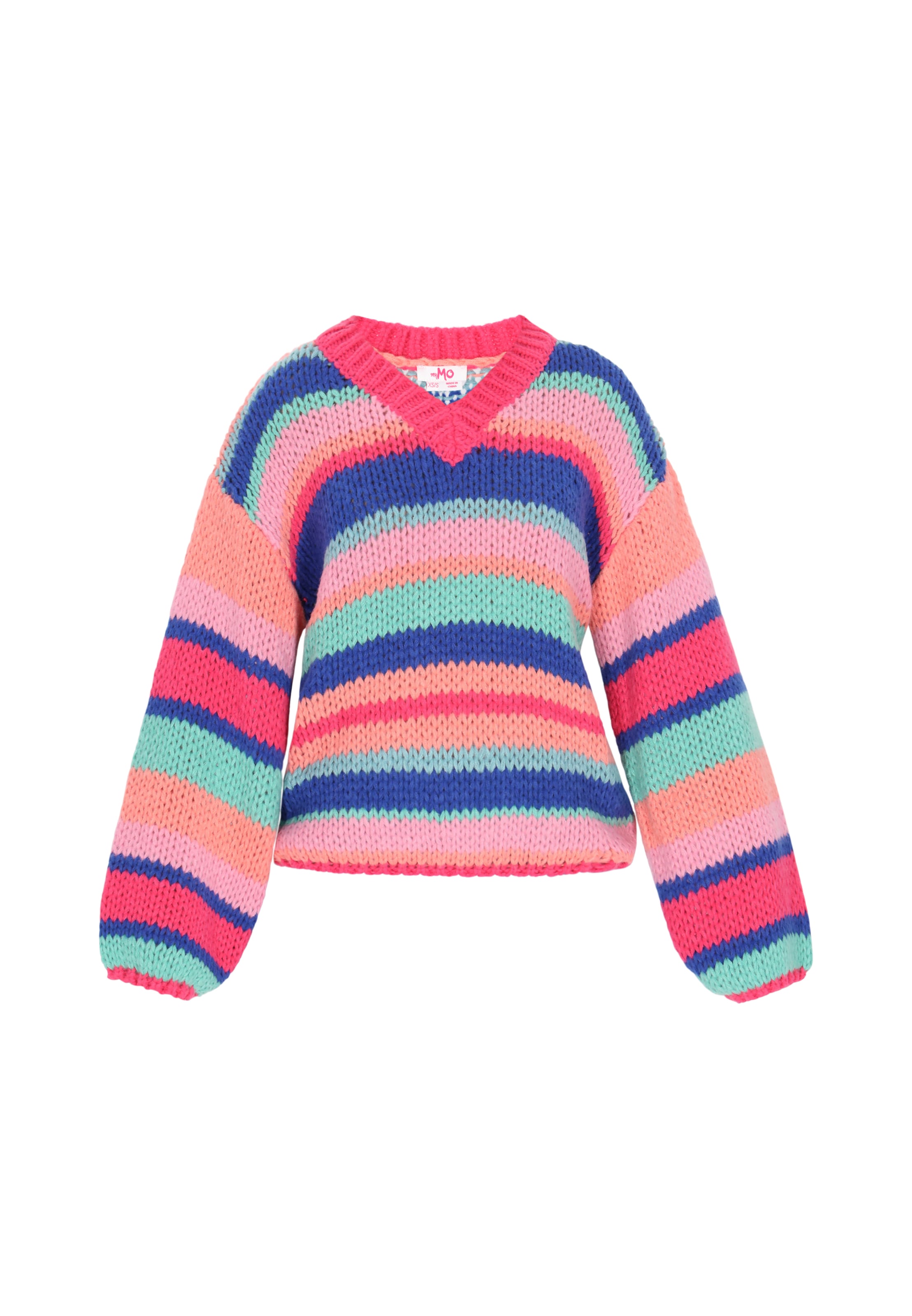 Pull-over oversize MYMO en orange : devant