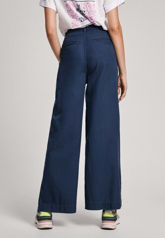 Pepe Jeans Wide Leg Hose  ' ARIANA ' in Blau