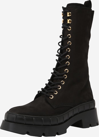PS Poelman Lace-Up Boots in Black: front
