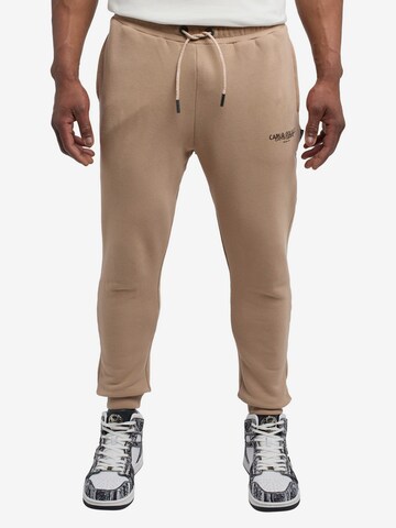 Carlo Colucci Tapered Hose 'De Salvo' in Beige: predná strana