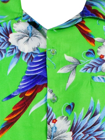 King Kameha Shirt 'Cherryparrot' in Grün