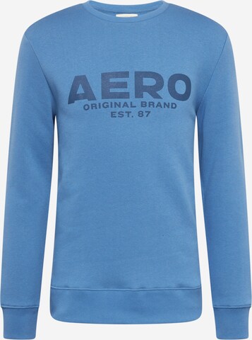 Sweat-shirt 'ORIGINAL' AÉROPOSTALE en bleu : devant