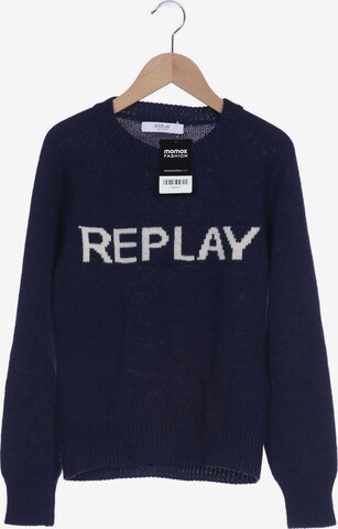 REPLAY Sweater & Cardigan in S in Blue: front