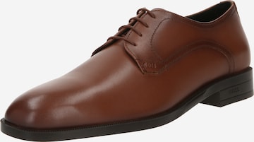 BOSS Black - Zapatos con cordón 'Tayil' en marrón: frente