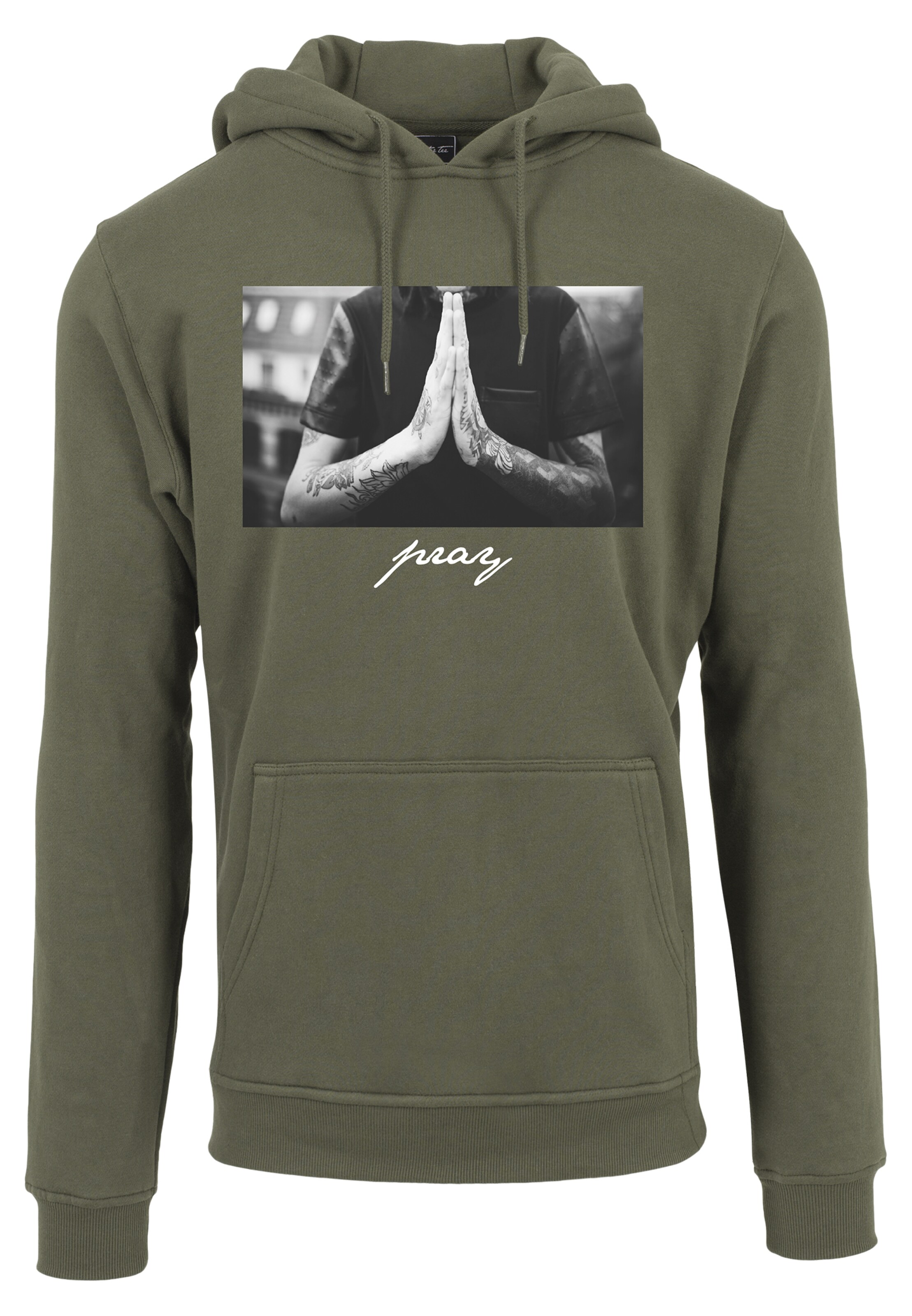Mister Tee Sweatshirt 'Pray' in Green: front