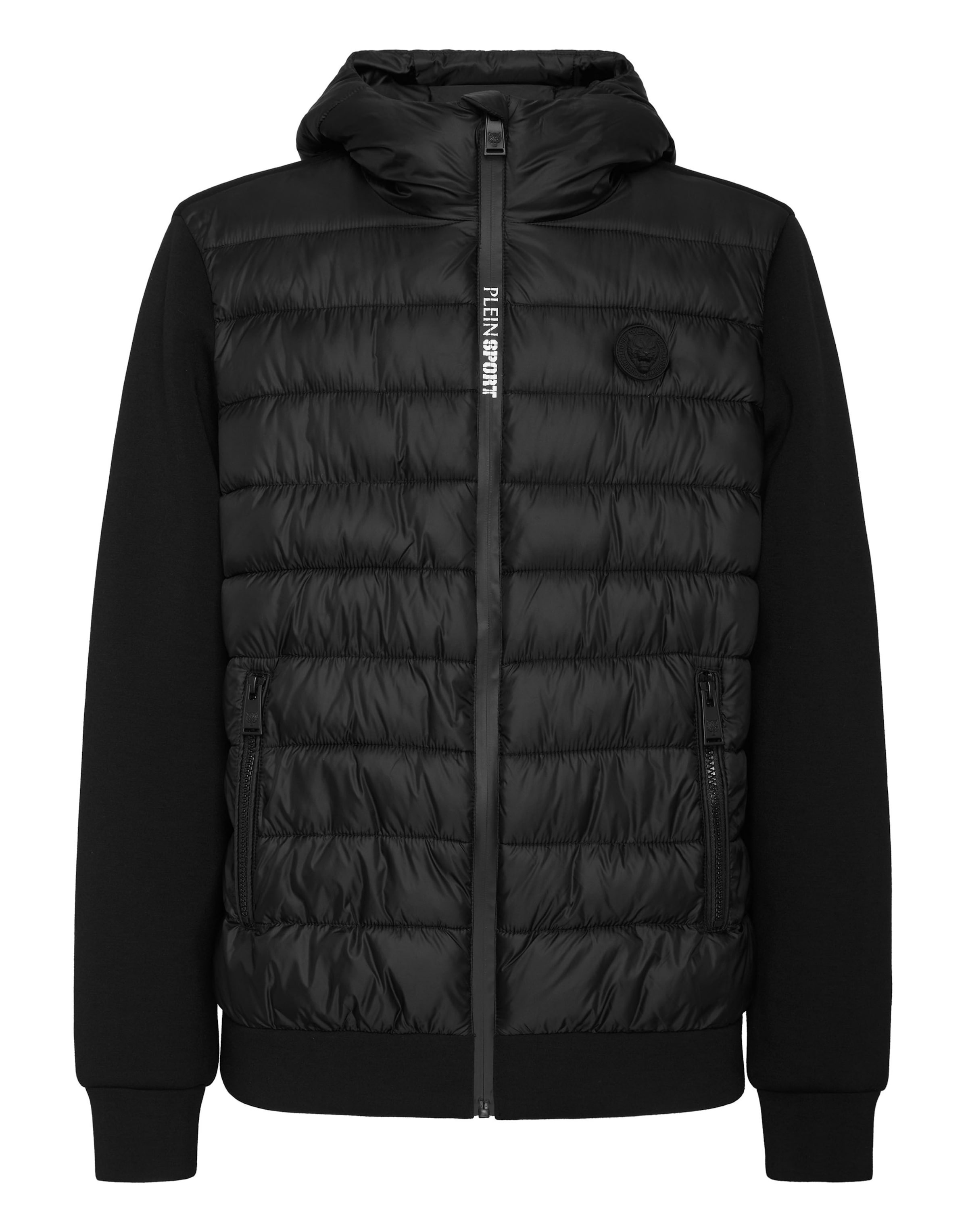 Plein Sport - Casaco meia-estação 'Tiger' em preto: frente