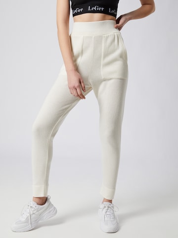 Pantalon 'Lou' LeGer by Lena Gercke en blanc : devant
