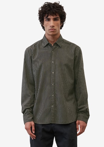 Marc O'Polo Regular fit Button Up Shirt in Brown: front