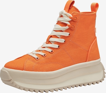 Baskets hautes 'URBAN' TAMARIS en orange : devant