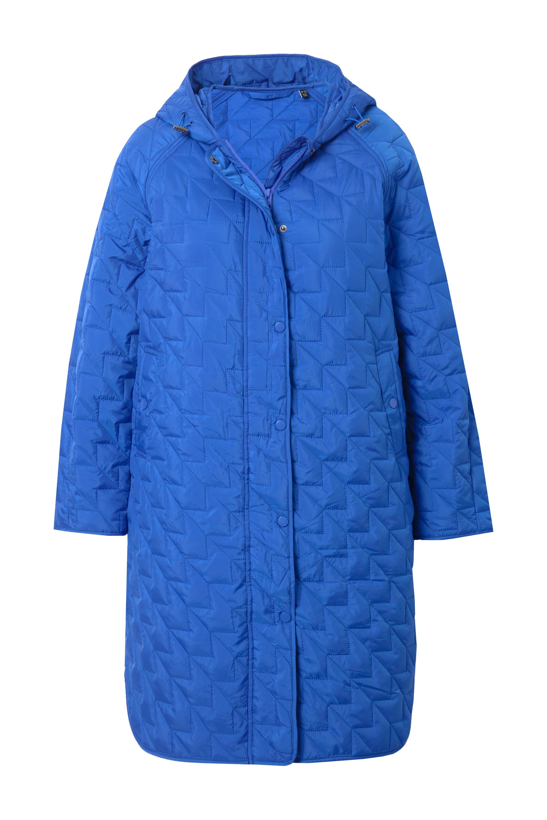 Ulla Popken Tussenmantel in Blauw: voorkant